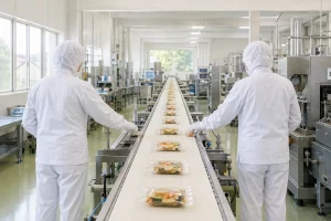 包装、検品ライン作業。の作業風景（神戸市西区）