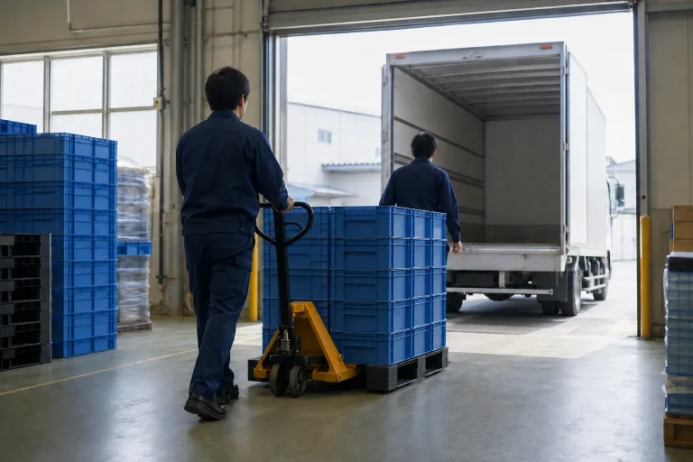 集荷、出荷の物流業務